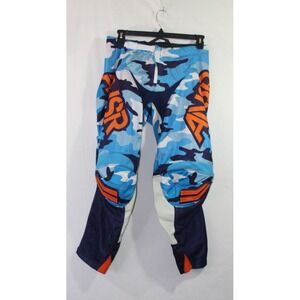 Answer Racing Elite Camo Limited Edition Pants Blue/Orange Mens size 34